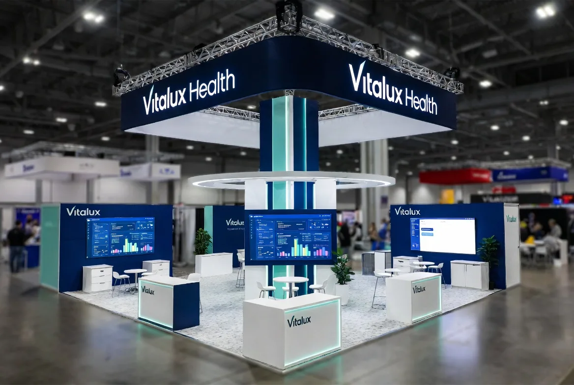 Vitalux Health exhibition booth